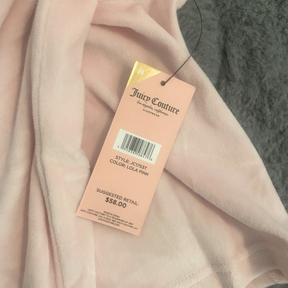 Juicy couture baby pink velour hoodie - Picture 8 of 9